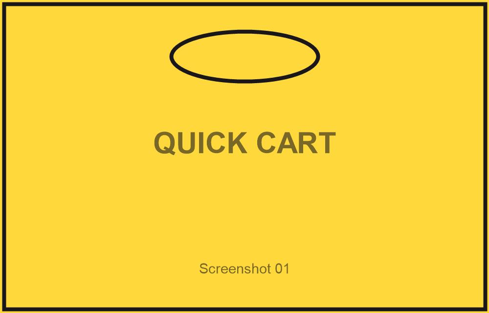 Quick Cart product screen design