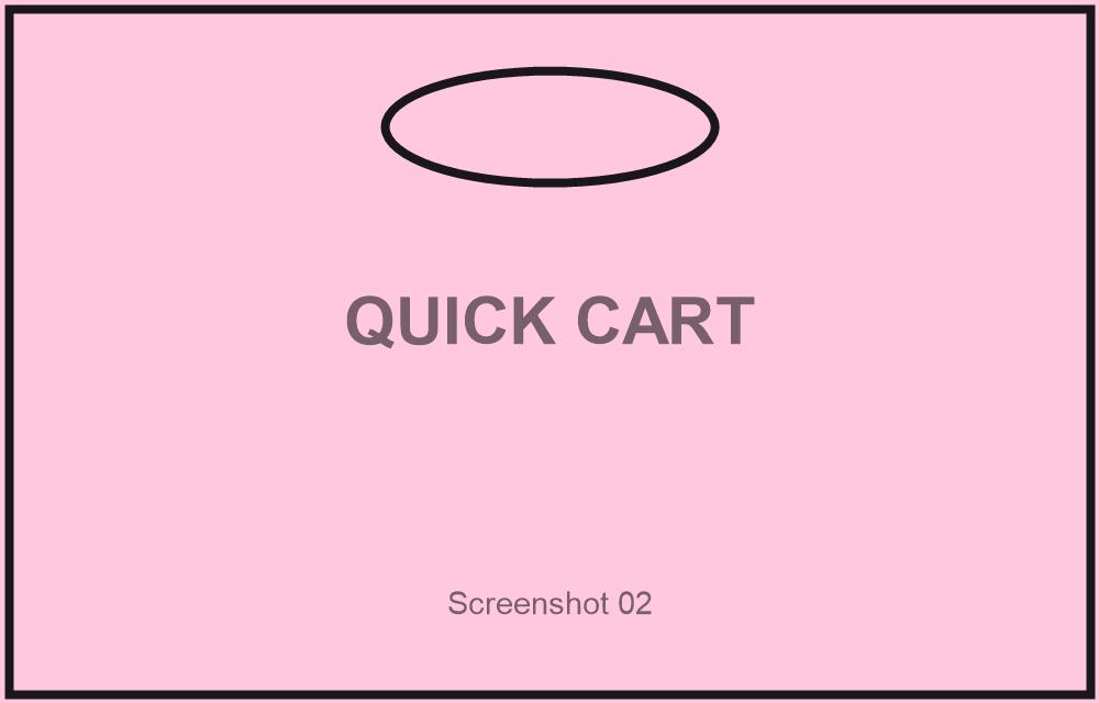 Quick Cart checkout screen design